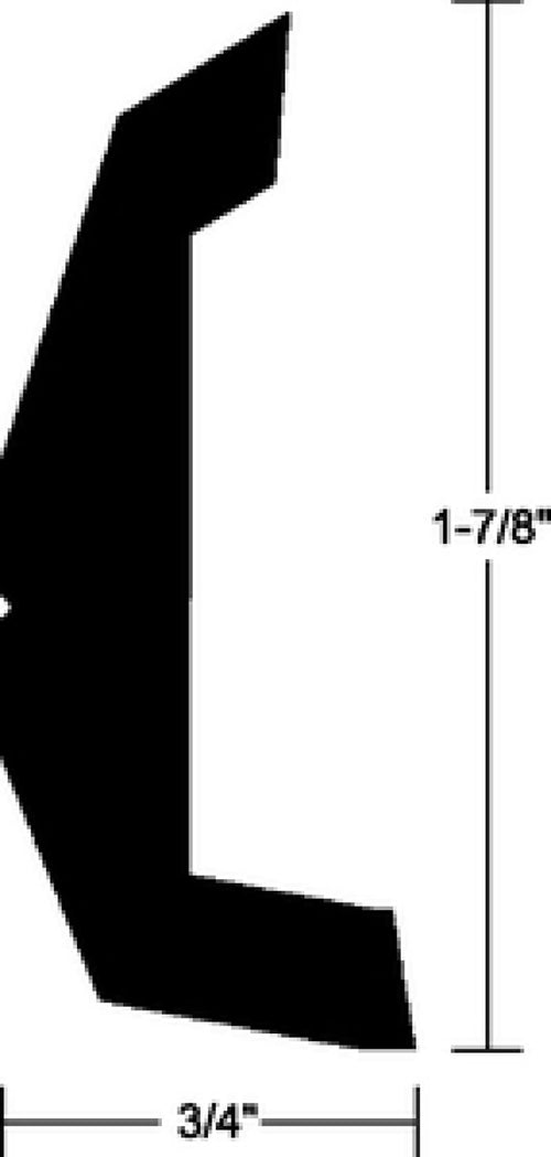 Taco Metals Hard Mold Black 20Ft Md.# V213670Bka2Od-1