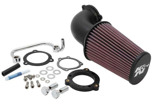 Cold Air Intake System K&N: High-Flow Air Filter, Increase Performance & Acceleration: Compatible with 2004-2021 Harley Davidson: (See Product Description for Select Models), 57-1126