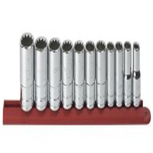 11 Pc. GEARWRENCH 1/2" Drive 12 Pt. Standard Socket Set, SAE - 80711
