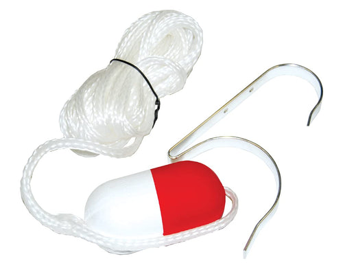 60-Feet White Heaving Line Taylor Made 374 Ring Buoy Holder with