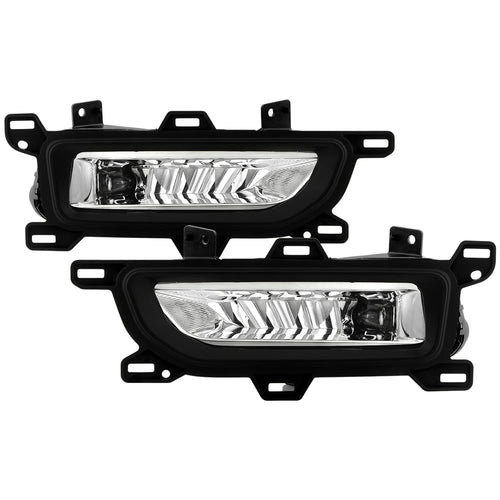 Nissan Titan 2020-2022 Fog Lights OEM Style w/Switch - Spyder (Bulbs Size - 5W LED) - Clear