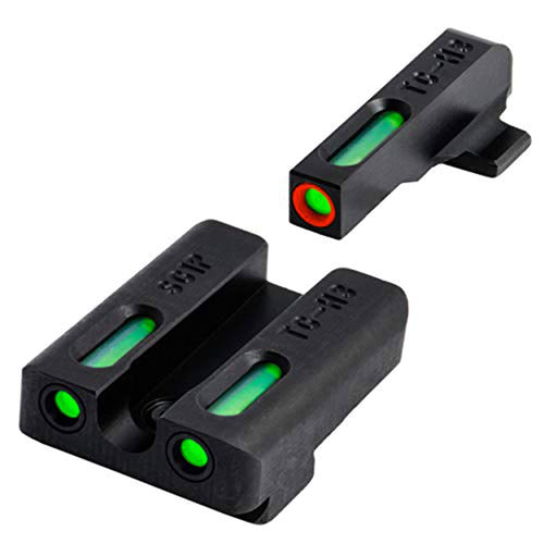 Tritium & Fiber-Optic TRUGLO TFX PRO Handgun Sights, SIG #8/#8 Set (TG13SG1PC),Black