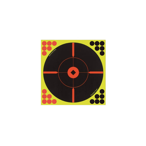 12 Inch SHOOT-N-C Bullseye Targets - 5 Count Pack with 120 Pasters