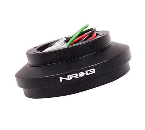 NRG Innovations Steering Wheel NRG-SRK-174H Quick Release Short Hub Adapter, 6x70mm Bolt Pattern, Retain Horn & Turn Signals, Compatible With Ford Mustang 83-93/89-92 Ranger, Black Body