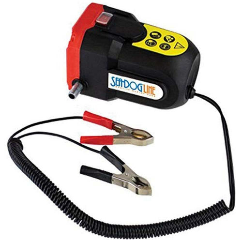 Oil Change Pump Sea-Dog w/Battery Clips - 12V