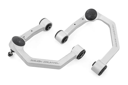 Rough Country Upper Control Arms Forged Aluminum for Toyota Tacoma (2024-2025) with 3.5" Lift, 2-Pack, Silver