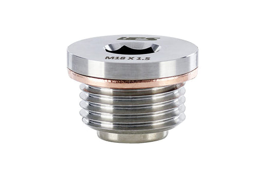 Magnetic Oil Drain Plug Bolt HPS Performance MDP-M18x150, Stainless Steel