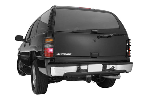 Semi-Glossy-Black Black Horse Tail Light Guards Compatible with 2000-2006 Chevrolet Suburban 1500|2000-2006 Chevrolet Tahoe|2000-2006 GMC Yukon|2000-2006 GMC Yukon|2000-2006 GMC Yukon-7GJ15A