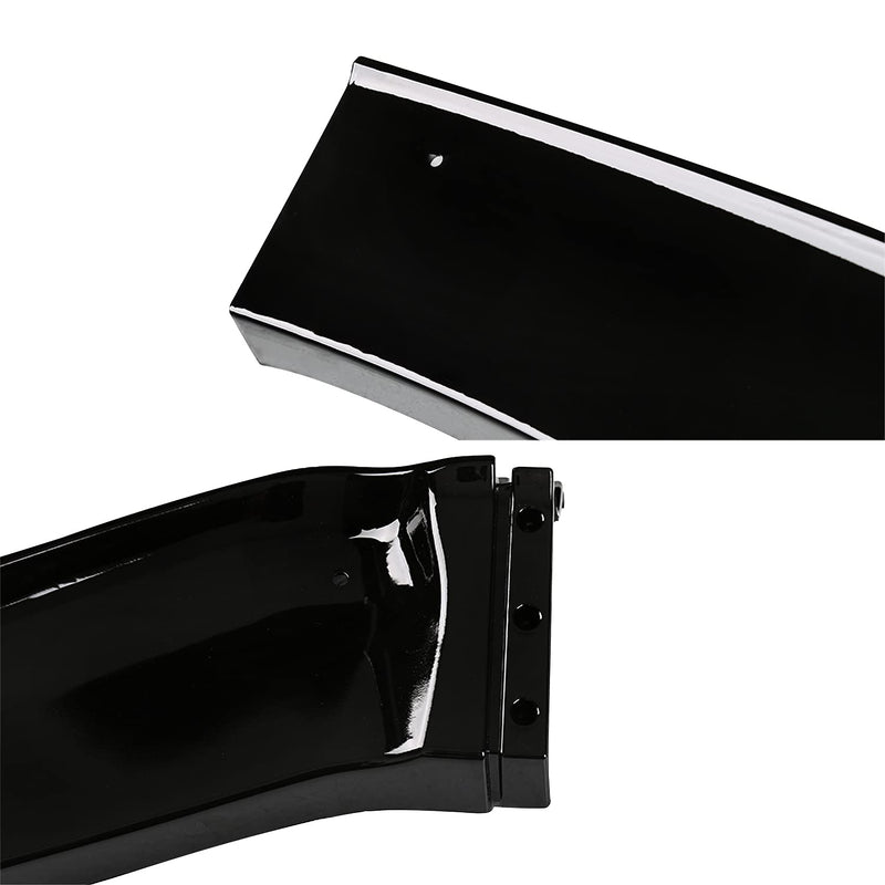 Glossy Black Spec-D Tuning Front Bumper Lip Spoiler Splitter 3PC Compatible with 2014-2017 Honda Fit