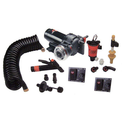 Aqua Jet Johnson Pumps 64634 5.2 GPM Wash Down/550 Live Well Kit