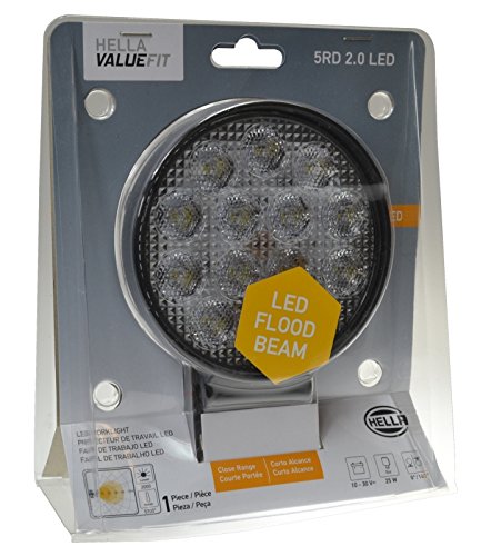 5 Round Hella ValueFit 2.0 LED Close Range Worklight, Black