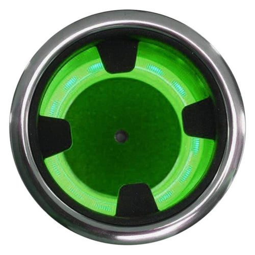 LED Drink Holder - Green with Insert T-H MARINE LED-LCHSS-NSRI-G-DP