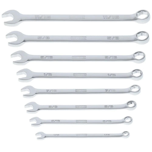 8PC SAE TOUGH BOX COMBINATION WRENCH SET