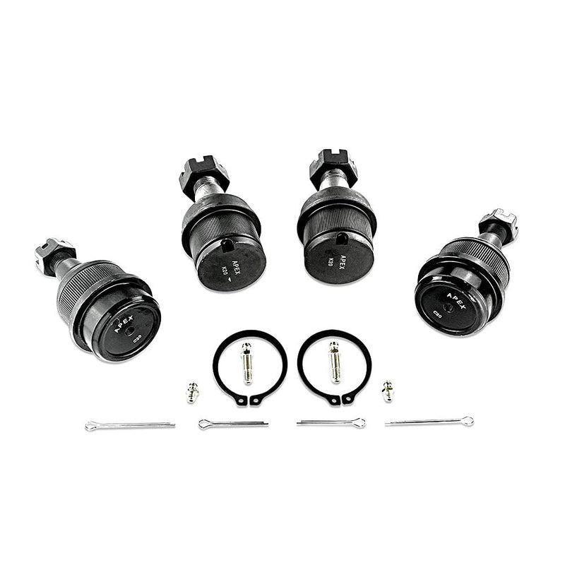 Ball Joint Kit 4 - 2 Upper and 2 Lower Fits Dodge RAM 1500, 2500 and 3500