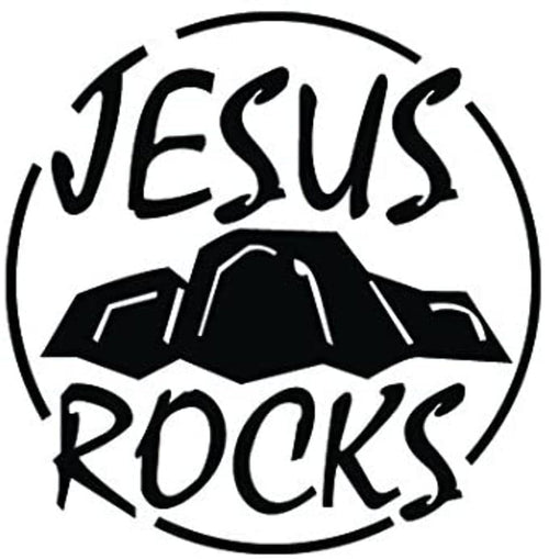 Black Skyjacker JRD6-K 6" Jesus Rocks Decal