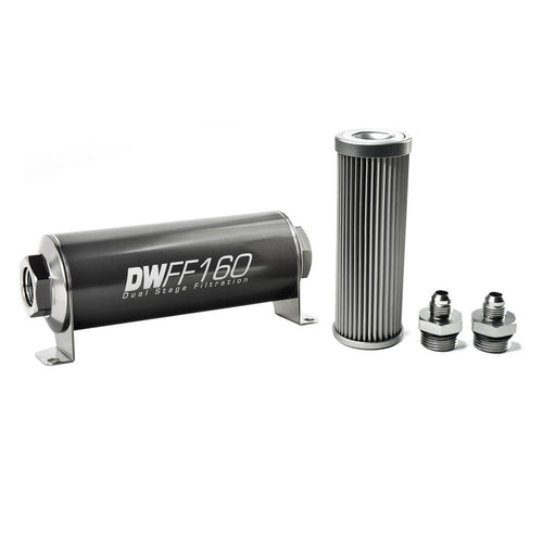 in-line DeatschWerks Fuel Filter and housing kit (8-03-160-010K-6)