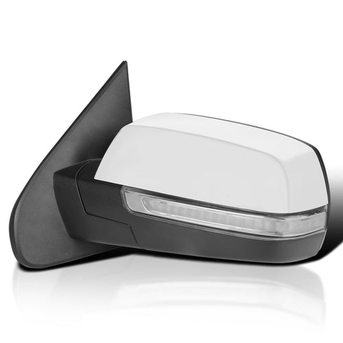 Spec-D Tuning Chrome Power Folding Mirror Left Driver Side w/LED Turn Signal Compatible with 2014-2018 Chevy Silverado, GMC Sierra
