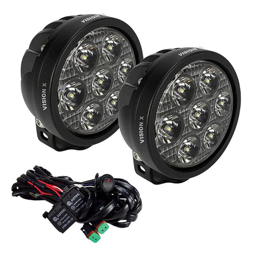 Pair of Vision X Lighting Cannon Race 7 W/Harness