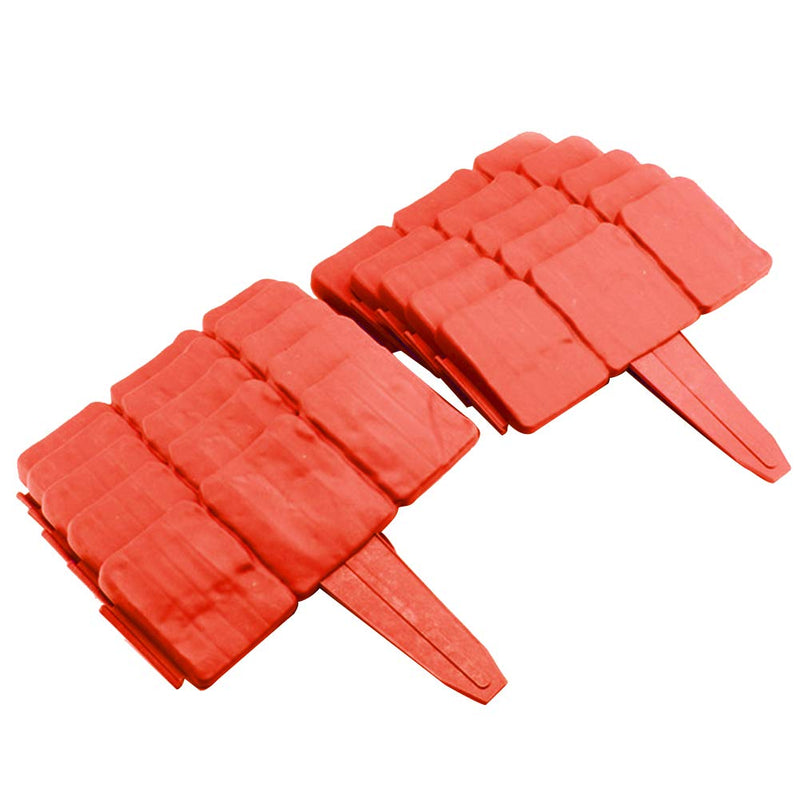 10pcs Fawcotu Hammer-in Stone Effect DIY Decorative Garden Edging Palisade Trellis