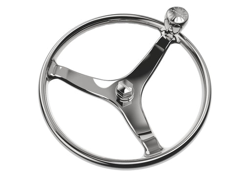 Powerboat Steering Wheel Lewmar 15.5" with PowerGrip Control Knob and 5/8" Nut