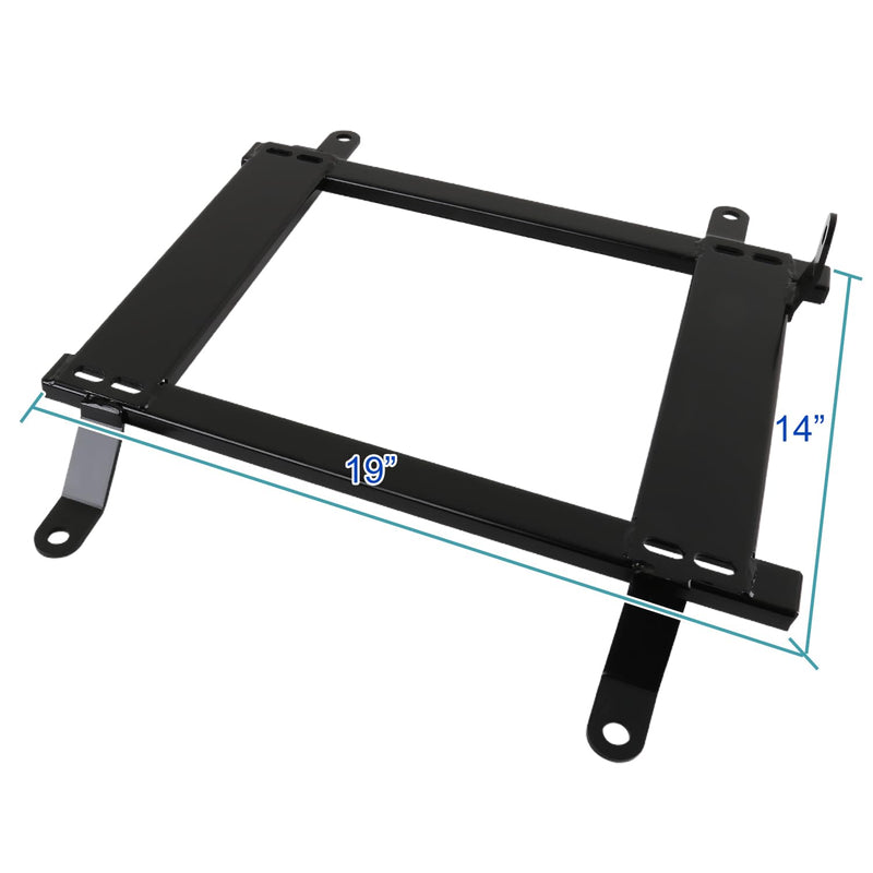 Seat Steel Spec-D Tuning Mounting Brackets Rail Track Pair Compatible with 1997-2004 Chevy Corvette C5 Racing