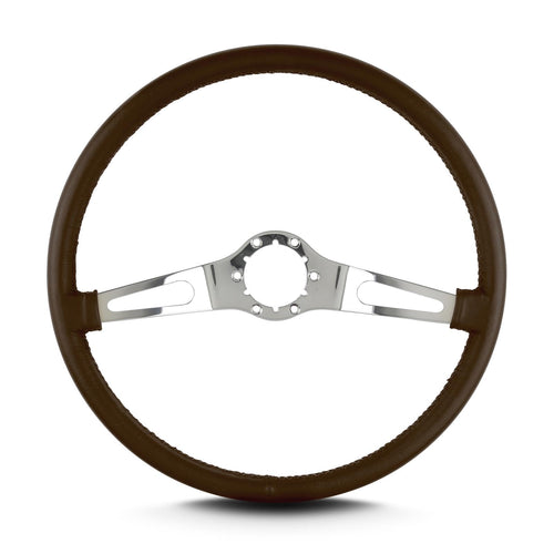 Teardrop Lecarra 66202 15" Polished Thin Grip Brown 2 Spoke