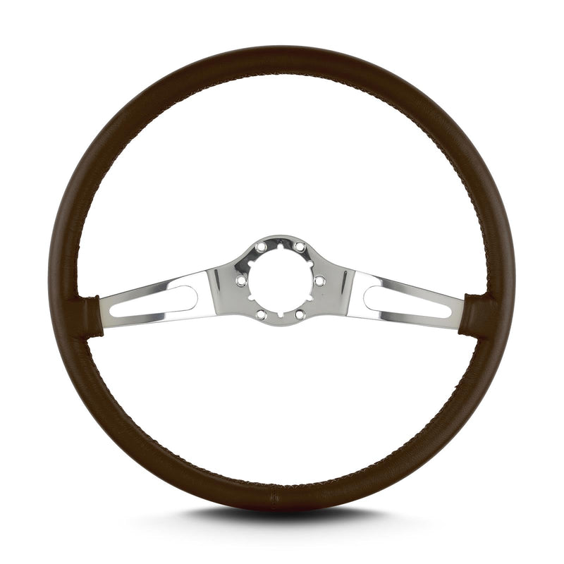 Teardrop Lecarra 66202 15" Polished Thin Grip Brown 2 Spoke