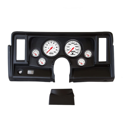 AutoMeter Dash Kit Direct Fit, Nova 69-76, Tach/Mph/Fuel/Oilp/Wtmp/Volt, Phantom (2134-09)