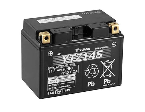 Yuasa YTZ14S Factory Activated YTZ High Performance AGM Battery YUAM72Z14