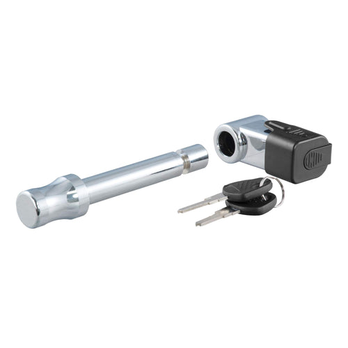 CURT Right-Angle Trailer Hitch Lock, 5/8-Inch Pin Diameter, Fits 2-Inch Receiver 23510