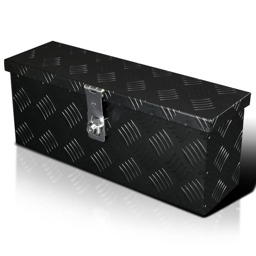 20" Heavy Duty Black Aluminum Tool Box SPEC-D TUNING Truck Pickup Trailer Storage + Lock + Keys