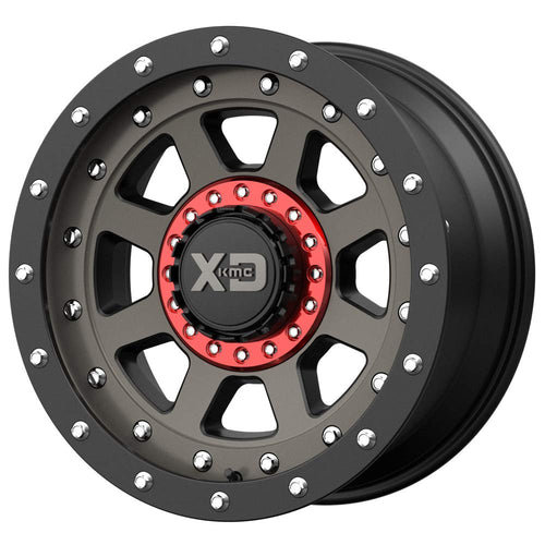 FMJ 20x12 XD Series By KMC Wheels 5x127.00/5x139.70 SATIN BLACK W/DARK TINTED CLEAR COAT (-44 mm)