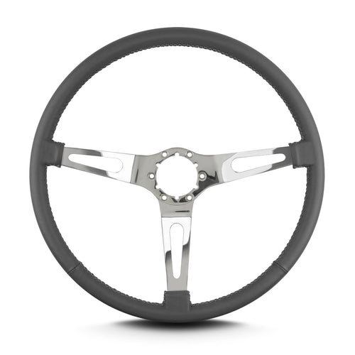 Teardrop Lecarra 66306 15" Polished Thin Grip Dark Grey 3 Spoke