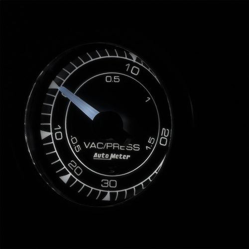 AutoMeter 8159 Auto Meter Gauge, Vac/Boost, 2 1/16", 30Inhg-30Psi, Digital Stepper Motor, Chrono