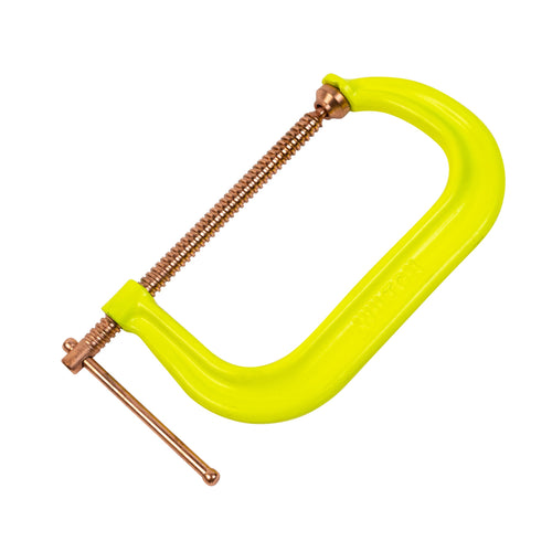 Hi-Vis Wilton Spark-Duty C-Clamp, 8-1/4" Opening, 4-15/16" Throat, 6900 Lbs. Clamping Force (Model 408CS)