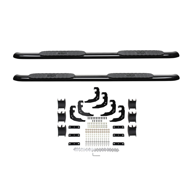 Pro Traxx 4 Oval Nerf Step Bars Westin fits 2019-2023 Ram 1500 Crew Cab (Excl. Ram 1500 Classic) Black 1 Pair