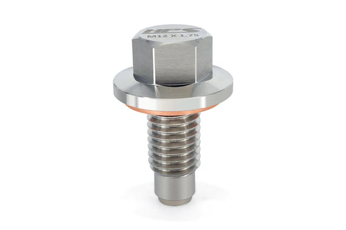 HPS Magnetic Oil Drain Plug Bolt Stainless Steel Compatible for Cadillac Chevrolet GMC Pontiac Saturn vehicles, MDP-M12x175