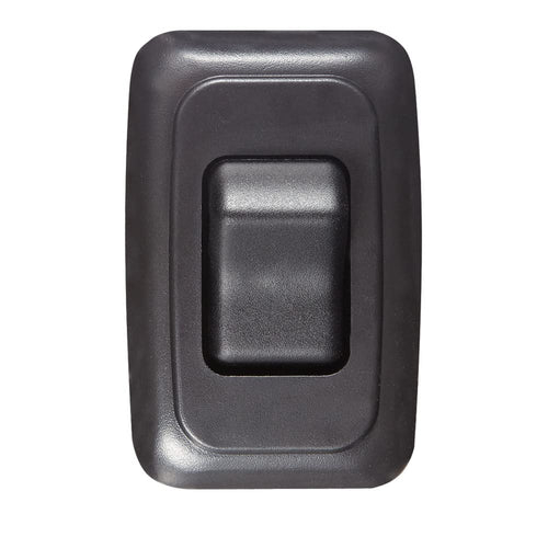 Contoured Wall Switch RV DESIGNER S521, Includes Base and Bezel, On/Off, Single, Black, DC Electrical