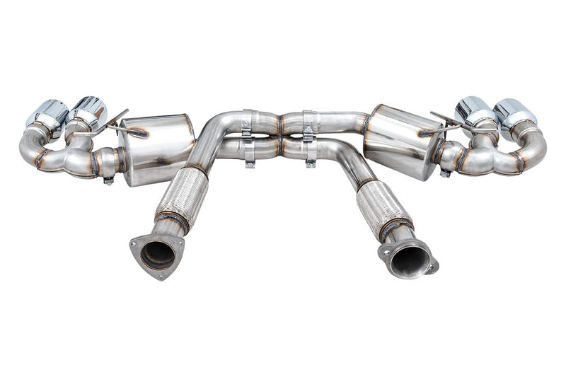 AWE Tuning Cat-Back Track Exhaust, Chrome Tips for 2020-2023 Corvette