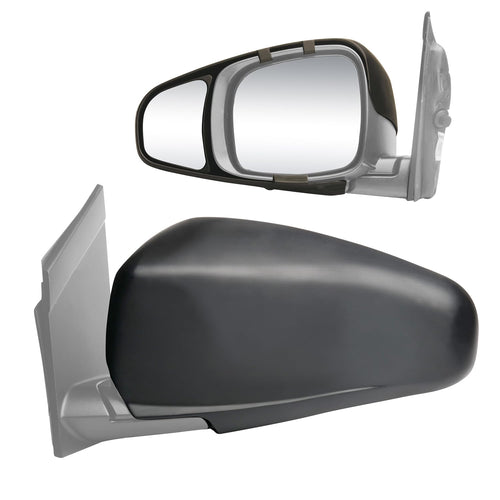 K SOURCE 80720 Snap & Zap Custom Fit Towing Mirror for 2008-2016 Town & Country, 2008-2017 Grand Caravan, 2012-2015 C/V, 2009-2012 Routan, Patented