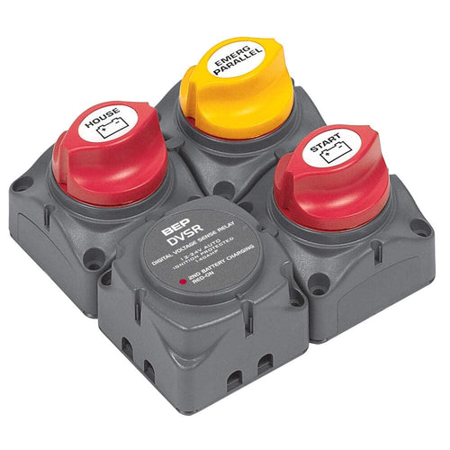 Square Battery Distribution Cluster BEP 716-SQ-140A-DVSR for Single Engine with Two Battery Banks