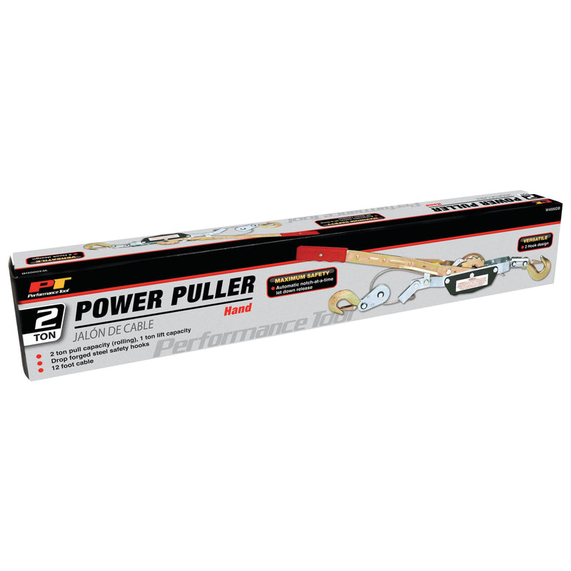 W4000DB Performance Tool Power Puller - 2 Ton Capacity Winch, 12' Aircraft Cable & Automatic Notch For Time Releases