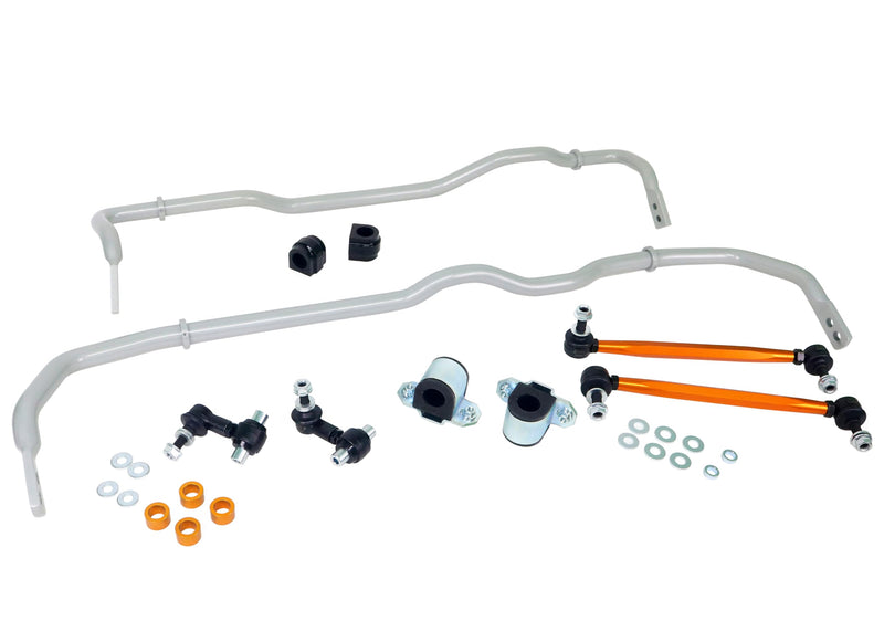 BWK019 Whiteline Sway bar, bushings, Black