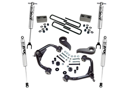 SUPERLIFT SUSPENSION RealTruck 3" Lift Kit for Silverado/Sierra | Complete Lift Kit with Front & Rear Fox Shocks & Upper Control Arms | K1010F | Fits 2011-2019 Chevrolet Silverado/GMC Sierra 2500HD