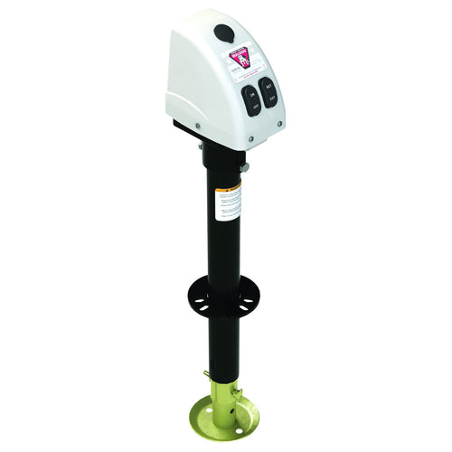 500188 Bulldog White A-Frame Jack with Powered Drive, 3,500 lbs.
