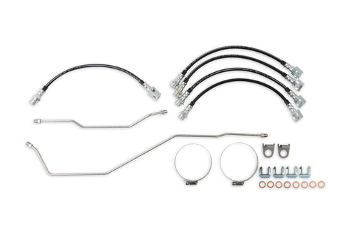 REKUDO Front and Rear RK402-4 Disc Brake Hose and Hardline Kit