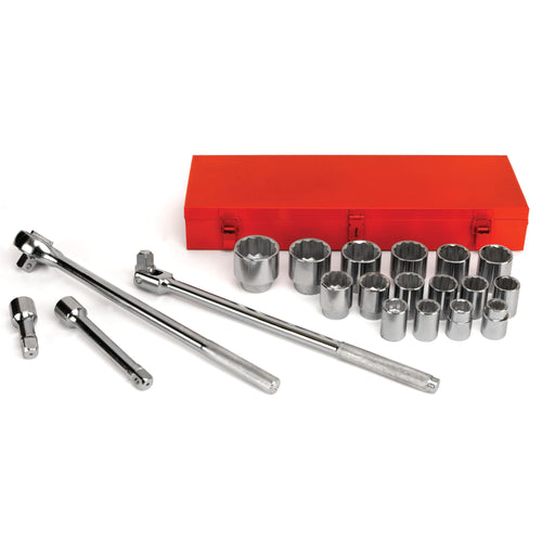 W1180 Performance Tool SAE 3/4-Inch Drive Socket Set, 21-Piece
