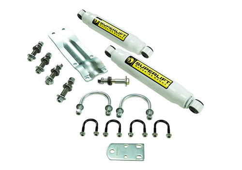 SUPERLIFT SUSPENSION RealTruck Dual Stabilizer Kit for GM/Dodge Pickups | Shadow Series Cylinders | 92660 | Fits 1973-1991 GM 1/2 & 3/4 ton; 1969-1993 Dodge 1/2 & 3/4
