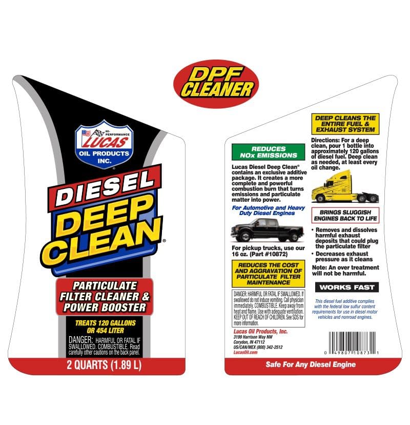 Diesel Deep Clean Lucas Oil 10873 - 64 Ounce