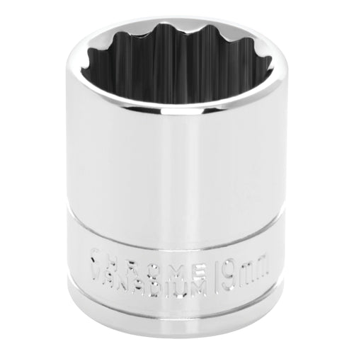 W38819 Performance Tool 3/8-Inch Drive 12-Point Socket, 19mm